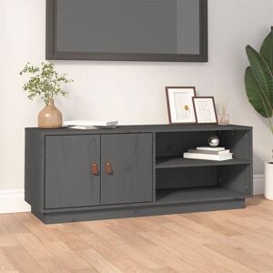 Berkfield Home TV Cabinet Grey 105x34x40 cm Solid Wood Pine Size: 105 x 34 x 40 cm Grey 105 x 34 x 40 cm Berkfield Home TV Cabinet Grey 105x34x40 cm Solid Wood Pine Size: 105 x 34 x 40 cm Grey 105 x 34 x 40 cm