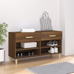 Berkfield Home Shoe Cabinet Brown Oak 102x35x55 cm Engineered Wood Size: 102 x 35 x 55 cm Brown 102 x 35 x 55 cm Berkfield Home Shoe Cabinet Brown Oak 102x35x55 cm Engineered Wood Size: 102 x 35 x 55 cm Brown 102 x 35 x 55 cm