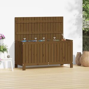 Berkfield Home Garden Storage Box Honey Brown 115x49x60 cm Solid Wood Pine Size: 115 x 49 x 60 cm Brown 115 x 49 x 60 cm Berkfield Home Garden Storage Box Honey Brown 115x49x60 cm Solid Wood Pine Size: 115 x 49 x 60 cm Brown 115 x 49 x 60 cm