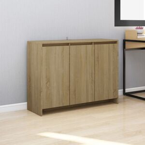 Berkfield Home Sideboard Sonoma Oak 102x33x75 cm Engineered Wood in Beige Size: 102 x 33 x 75 cm Beige 102 x 33 x 75 cm Berkfield Home Sideboard Sonoma Oak 102x33x75 cm Engineered Wood in Beige Size: 102 x 33 x 75 cm Beige 102 x 33 x 75 cm