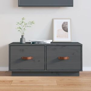 Berkfield Home TV Cabinet Grey 80x34x35 cm Solid Wood Pine Size: 80 x 34 x 35 cm Grey 80 x 34 x 35 cm Berkfield Home TV Cabinet Grey 80x34x35 cm Solid Wood Pine Size: 80 x 34 x 35 cm Grey 80 x 34 x 35 cm