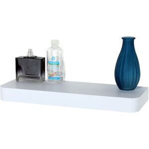 Core Products 80cm Trent Narrow Floating Shelf Kit - Matt White Wall Display White Core Products 80cm Trent Narrow Floating Shelf Kit - Matt White Wall Display White