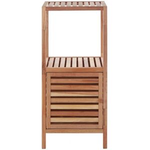 Orsina ARLA Two Tier Walnut Wood Bathroom Shelf Unit in Natural Natural Orsina ARLA Two Tier Walnut Wood Bathroom Shelf Unit in Natural Natural