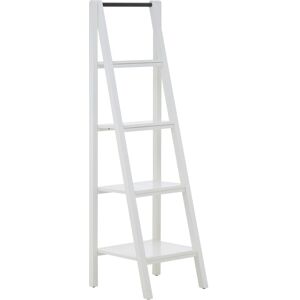Orsina Functional 4 Tier Shelf Unit, Stylish Standing Shelves For Livingroom, Versatile Shelving Unit For Bedroom in White White Orsina Functional 4 Tier Shelf Unit, Stylish Standing Shelves For Livingroom, Versatile Shelving Unit For Bedroom in White White