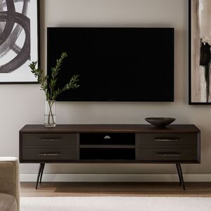 Orsina Contemporary Brown Wooden Media Unit, Solid Pine Wood TV Cabinet with Storage Drawers, Entertainment Unit Brown Orsina Contemporary Brown Wooden Media Unit, Solid Pine Wood TV Cabinet with Storage Drawers, Entertainment Unit Brown