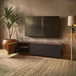 Orsina Modern Media Unit Elegant Design Corner TV Stand For Livingroom, Versatile Modern TV Stand For Bedroom in Brown Brown Orsina Modern Media Unit Elegant Design Corner TV Stand For Livingroom, Versatile Modern TV Stand For Bedroom in Brown Brown