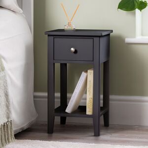 Christow Black Bedside Table Slim Bedroom Nightstand Cabinet Unit 1 Drawer Storage Shelf Black Christow Black Bedside Table Slim Bedroom Nightstand Cabinet Unit 1 Drawer Storage Shelf Black