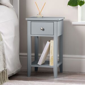 Christow Grey Bedside Table Slim Bedroom Nightstand Cabinet Unit 1 Drawer Storage Shelf Grey Christow Grey Bedside Table Slim Bedroom Nightstand Cabinet Unit 1 Drawer Storage Shelf Grey