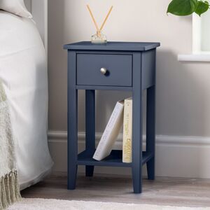 Christow Navy Bedside Table Slim Bedroom Nightstand Cabinet Unit 1 Drawer Storage Shelf Navy Christow Navy Bedside Table Slim Bedroom Nightstand Cabinet Unit 1 Drawer Storage Shelf Navy