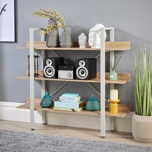 Home Source Urban Wide 3 Tier Bookcase Shelving Storage Unit in Grey Grey Home Source Urban Wide 3 Tier Bookcase Shelving Storage Unit in Grey Grey