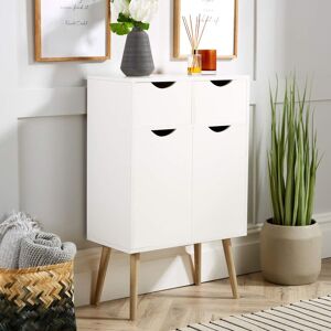 Home Source Sideboard Chest of Drawers TV Stand Bedside Living Room Boden in White White Home Source Sideboard Chest of Drawers TV Stand Bedside Living Room Boden in White White