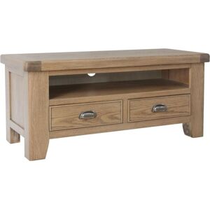 Home Source TV Stand 2 Drawers Entertainment Unit Media Storage Cabinet Solid Wood in Brown Brown Home Source TV Stand 2 Drawers Entertainment Unit Media Storage Cabinet Solid Wood in Brown Brown