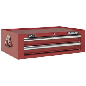 Loops 670 x 440 x 210mm RED 2 Drawer Tool Chest - Storage Cabinet Loops 670 x 440 x 210mm RED 2 Drawer Tool Chest - Storage Cabinet