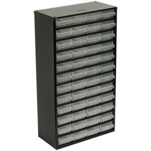 Loops 305 x 155 x 555mm 48 Drawer Parts Cabinet - BLACK - Wall Mounted - Parts Storage System Loops 305 x 155 x 555mm 48 Drawer Parts Cabinet - BLACK - Wall Mounted - Parts Storage System