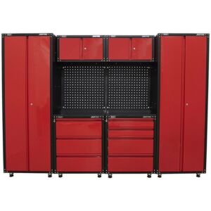 Loops Premium 2.6m Modular Garage Storage System - Heavy Duty - Workshop Cabinets Multicolor Loops Premium 2.6m Modular Garage Storage System - Heavy Duty - Workshop Cabinets Multicolor