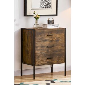 Home Discount Vida Designs Brooklyn 3 Drawer Bedside Cabinet Chest Of Drawers Storage Bedroom Furniture in Dark Brown Dark Brown Home Discount Vida Designs Brooklyn 3 Drawer Bedside Cabinet Chest Of Drawers Storage Bedroom Furniture in Dark Brown Dark Brown