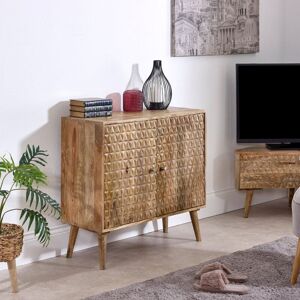 IH Design Ryley Light Mango Wood 2 Door Sideboard in Natural Natural IH Design Ryley Light Mango Wood 2 Door Sideboard in Natural Natural