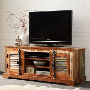 IH Design Ted Reclaimed Boat TV Media Unit in Brown Brown IH Design Ted Reclaimed Boat TV Media Unit in Brown Brown