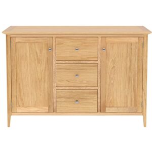 Rest Relax Keswick Oak 2 Door 3 Drawer Sideboard in Beige Beige Rest Relax Keswick Oak 2 Door 3 Drawer Sideboard in Beige Beige