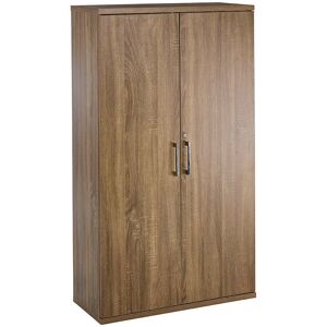 Moderna Storage Cabinet Office Cupboard 2-Door Locking 3 Shelf Tool Chest 140cm Dark Oak in Light Oak Light Oak Moderna Storage Cabinet Office Cupboard 2-Door Locking 3 Shelf Tool Chest 140cm Dark Oak in Light Oak Light Oak