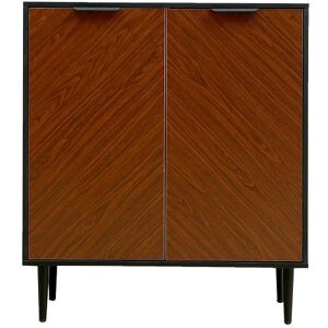 Moderna Mid-Century Sideboard, Console Table with Shelf, 71cm x 81cm in Black Size: 71 cm x 81 cm Black 71 cm x 81 cm Moderna Mid-Century Sideboard, Console Table with Shelf, 71cm x 81cm in Black Size: 71 cm x 81 cm Black 71 cm x 81 cm