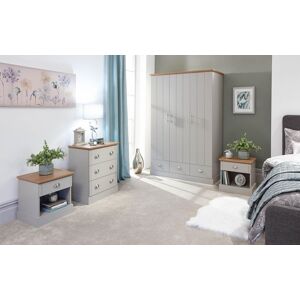 GFW Kendal 4 Piece Bedroom Set in Grey Grey GFW Kendal 4 Piece Bedroom Set in Grey Grey