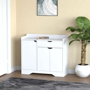 Hygrad Built to Survive Shoe Storage Cabinet Cupboard Rack Stand Wood Sideboard Organizer in White White Hygrad Built to Survive Shoe Storage Cabinet Cupboard Rack Stand Wood Sideboard Organizer in White White