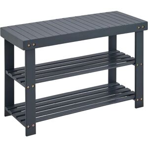 MANTRARAJ Bamboo Shoe Bench 3-Tier Shoe Rack Stand Shoes Organizer Storage Shelf Grey Grey MANTRARAJ Bamboo Shoe Bench 3-Tier Shoe Rack Stand Shoes Organizer Storage Shelf Grey Grey