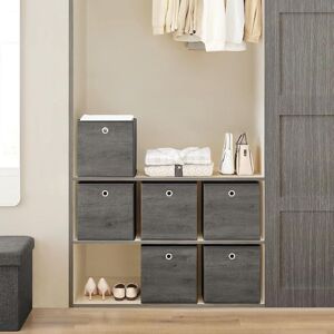 SONGMICS Multi Pack Fabric Storage Boxes Storage Containers Bins Easy Grip in Charcoal Charcoal SONGMICS Multi Pack Fabric Storage Boxes Storage Containers Bins Easy Grip in Charcoal Charcoal