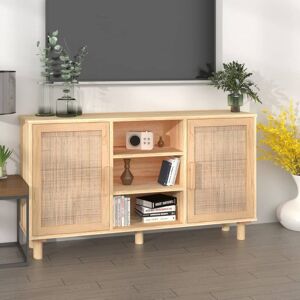 Berkfield Home Sideboard Brown 105x30x60 cm Solid Wood Pine & Natural Rattan Size: 105 x 30 x 60 cm Brown 105 x 30 x 60 cm Berkfield Home Sideboard Brown 105x30x60 cm Solid Wood Pine & Natural Rattan Size: 105 x 30 x 60 cm Brown 105 x 30 x 60 cm