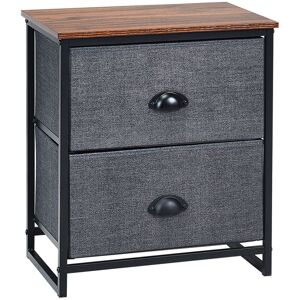 Costway 2-Drawer Fabric Dresser Metal Frame Chest of Drawers Nightstand Multicolor Costway 2-Drawer Fabric Dresser Metal Frame Chest of Drawers Nightstand Multicolor