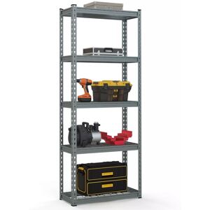 Costway 5-Tier Garage Storage Shelves Adjustable Heavy Duty Metal Storage Shelving Unit 71 x 31 x 168 cm in Grey Grey 71 x 31 x 168 cm Costway 5-Tier Garage Storage Shelves Adjustable Heavy Duty Metal Storage Shelving Unit 71 x 31 x 168 cm in Grey Grey 71 x 31 x 168 cm