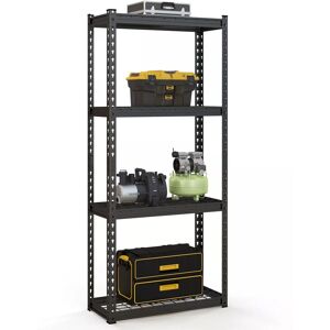 Costway 4-Tier Garage Storage Shelves Adjustable Heavy Duty Metal Storage Shelving Unit 71 x 31 x 152 cm in Black Black 71 x 31 x 152 cm Costway 4-Tier Garage Storage Shelves Adjustable Heavy Duty Metal Storage Shelving Unit 71 x 31 x 152 cm in Black Black 71 x 31 x 152 cm