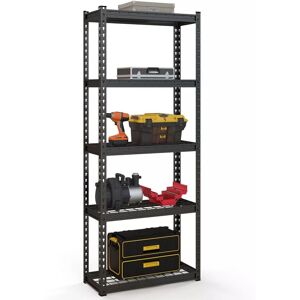 Costway 5-Tier Garage Storage Shelves Adjustable Heavy Duty Metal Storage Shelving Unit 71 x 31 x 168 cm in Black Black 71 x 31 x 168 cm Costway 5-Tier Garage Storage Shelves Adjustable Heavy Duty Metal Storage Shelving Unit 71 x 31 x 168 cm in Black Black 71 x 31 x 168 cm