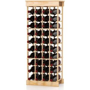 Costway 40 Bottles Storage Wine Rack Freestanding Pine Wood Display Shelf Wine Holder in Natural Natural Costway 40 Bottles Storage Wine Rack Freestanding Pine Wood Display Shelf Wine Holder in Natural Natural
