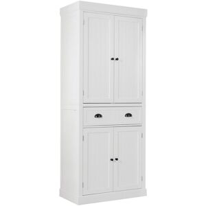 Costway Wood Tall Storage Cabinet 2 Doors Display Organizer Freestanding Pantry Cupboard in White White Costway Wood Tall Storage Cabinet 2 Doors Display Organizer Freestanding Pantry Cupboard in White White