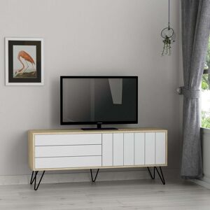 Decortie Picadilly' TV Unit Multimedia Centre with Storage 139cm in Natural Size: 1 Pack Natural 1 Pack Decortie Picadilly' TV Unit Multimedia Centre with Storage 139cm in Natural Size: 1 Pack Natural 1 Pack