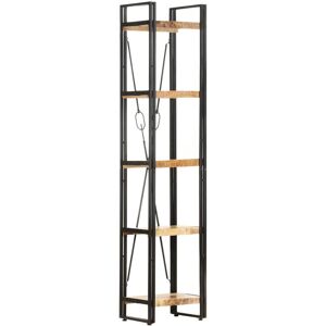 Berkfield Home 5-Tier Bookcase 39x30x180 cm Solid Mango Wood in Brown Size: 39 x 30 x 180 cm Brown 39 x 30 x 180 cm Berkfield Home 5-Tier Bookcase 39x30x180 cm Solid Mango Wood in Brown Size: 39 x 30 x 180 cm Brown 39 x 30 x 180 cm