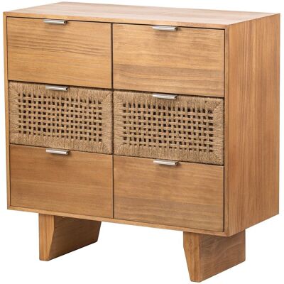 Nordlys Chest of Drawers - 6/3 Drawers Vintage Wooden Storage Nordlys Chest of Drawers - 6/3 Drawers Vintage Wooden Storage