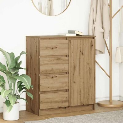 Berkfield Home Sideboard with Drawers Artisan Oak 71x35x84 cm Engineered Wood in Brown Size: 71 x 35 x 84 cm Brown 71 x 35 x 84 cm Berkfield Home Sideboard with Drawers Artisan Oak 71x35x84 cm Engineered Wood in Brown Size: 71 x 35 x 84 cm Brown 71 x 35 x 84 cm