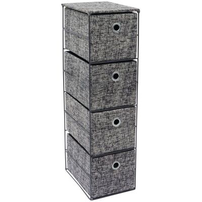JVL Urban Paper 4 Drawer Storage Unit - Storage Unit JVL Urban Paper 4 Drawer Storage Unit - Storage Unit