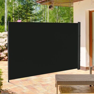 Outsunny - 3x2m Retractable Sun Awning - Black - Awning Outsunny - 3x2m Retractable Sun Awning - Black - Awning