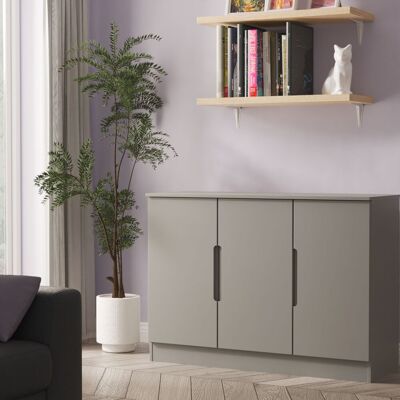 Ready Assembled 2 U Lucca 3 Door Sideboard (Ready Assembled) in Dark Grey Size: Large Dark Grey Large Ready Assembled 2 U Lucca 3 Door Sideboard (Ready Assembled) in Dark Grey Size: Large Dark Grey Large