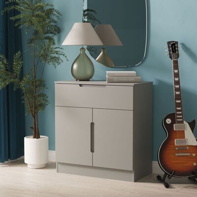 Ready Assembled 2 U Lucca 1 Drawer 2 Door Sideboard (Ready Assembled) in Dark Grey Dark Grey Ready Assembled 2 U Lucca 1 Drawer 2 Door Sideboard (Ready Assembled) in Dark Grey Dark Grey