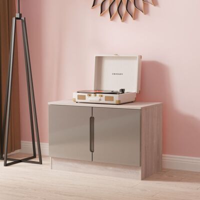 Ready Assembled 2 U Lucca Compact 2 Door TV & Media Unit (Ready Assembled) in Grey Grey Ready Assembled 2 U Lucca Compact 2 Door TV & Media Unit (Ready Assembled) in Grey Grey