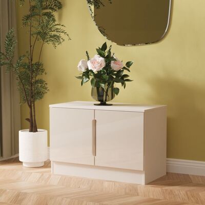 Ready Assembled 2 U Lucca Compact 2 Door TV & Media Unit (Ready Assembled) in Taupe Taupe Ready Assembled 2 U Lucca Compact 2 Door TV & Media Unit (Ready Assembled) in Taupe Taupe