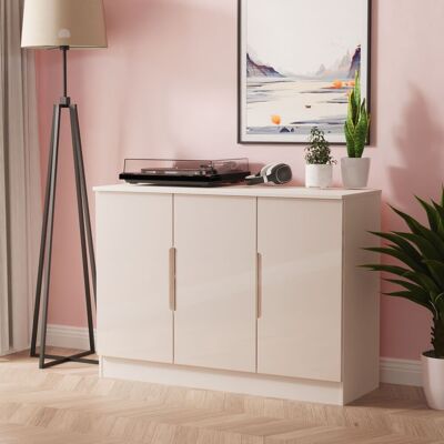 Ready Assembled 2 U Lucca 3 Door Sideboard (Ready Assembled) in Taupe Taupe Ready Assembled 2 U Lucca 3 Door Sideboard (Ready Assembled) in Taupe Taupe