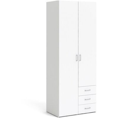 Moda@Home - Double Wardrobe - 2 Door - 3 Drawer - Wardrobe Moda@Home - Double Wardrobe - 2 Door - 3 Drawer - Wardrobe