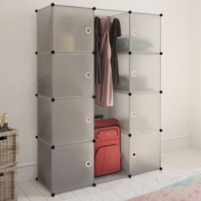 Berkfield Home Modular Cabinet with 9 Compartments 37x115x150 cm White Size: 37 x 115 x 150 cm White 37 x 115 x 150 cm Berkfield Home Modular Cabinet with 9 Compartments 37x115x150 cm White Size: 37 x 115 x 150 cm White 37 x 115 x 150 cm