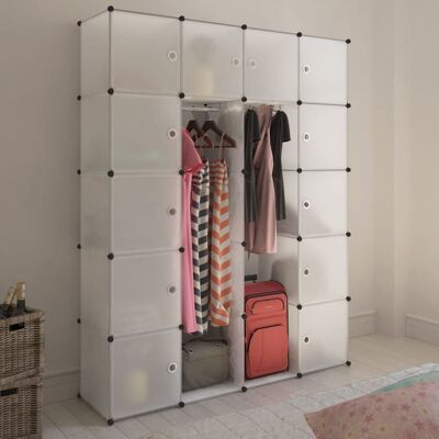 Berkfield Home Modular Cabinet 14 Compartments White 37x146x180.5 cm White 37x146x180.5 cm Berkfield Home Modular Cabinet 14 Compartments White 37x146x180.5 cm White 37x146x180.5 cm